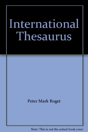 Beispielbild fr International Thesaurus zum Verkauf von AwesomeBooks