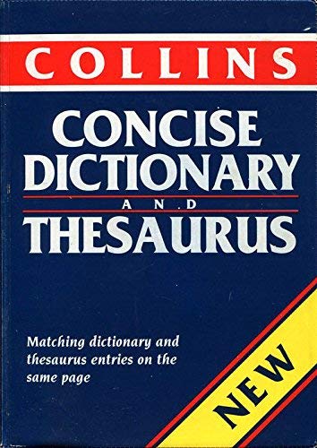 Stock image for Collins Concise Dictionary and Thesaurus for sale by AwesomeBooks