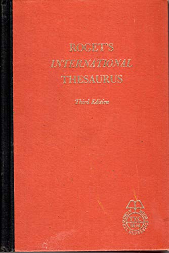 Beispielbild fr Rogets International Thesaurus - Third Edition zum Verkauf von Red's Corner LLC