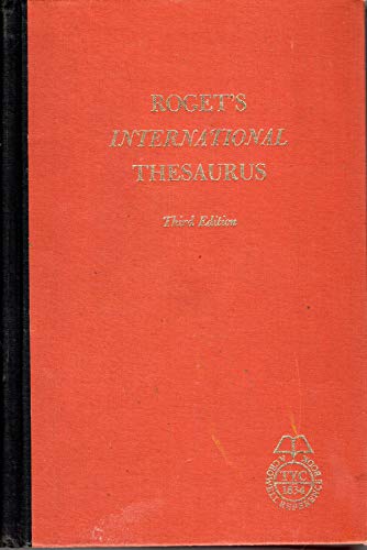 Imagen de archivo de Rogets International Thesaurus - Third Edition a la venta por Hawking Books