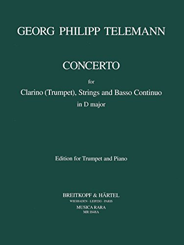 9780004484341: Telemann: Trumpet Concerto in D Major, TWV 51:D7 (Solo Part with Piano Reduction)