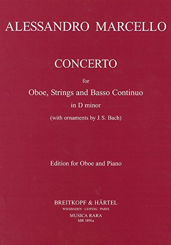 Beispielbild fr Concerto for Oboe, Strings and Basso continuo in D minor zum Verkauf von WorldofBooks