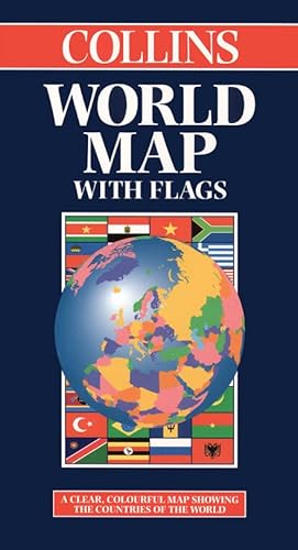 9780004488875: World Map with Flags (Collins World Map)