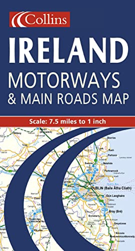 9780004489742: Collins Ireland motorways and main roads map: 7.5 miles to 1 inch