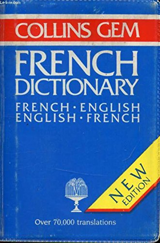 9780004585390: Collins Gem Dictionary, French-English
