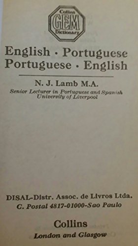 Stock image for Engish-Portuguese Portuguese-English Dictionary for sale by Callaghan Books South