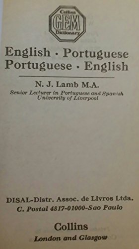 9780004586649: Collins Gem English-Portuguese Dictionary