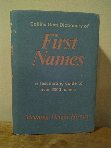 Immagine dell'editore per Collins Gem Dictionary of First Names (Gem Dictionaries) venduto da medimops