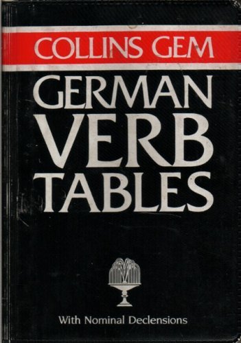 9780004593395: Collins Gem German Verb Tables (Collins Gems)