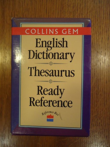 Beispielbild fr Reference Box: "English Dictionary", "Thesaurus", "Ready Reference" (Collins Gems) zum Verkauf von Reuseabook
