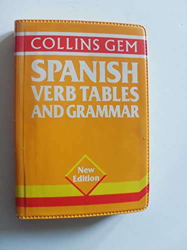 Stock image for Collins Gem Spanish Verb Tables and Grammar for sale by Reuseabook