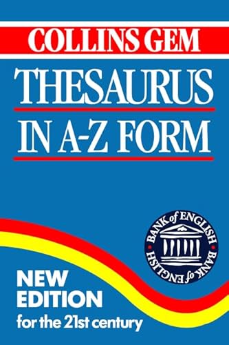 Stock image for Thesaurus in A"Z Form (Collins Gem) (Collins Gems) for sale by WorldofBooks