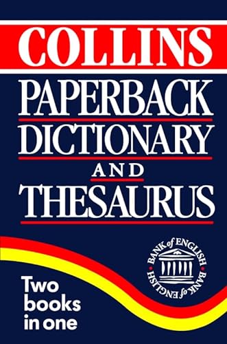 Stock image for Collins Paperback Dictionary and Thesaurus for sale by AwesomeBooks