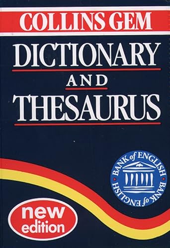 9780004720340: Dictionary and Thesaurus (Collins Gem)