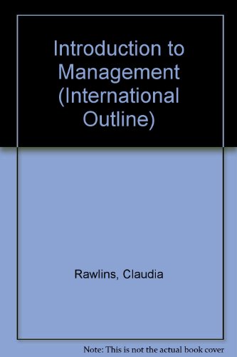 Stock image for Introduction to Management (International Outline) for sale by Bahamut Media