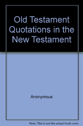 9780005003084: Old Testament Quotations in the New Testament