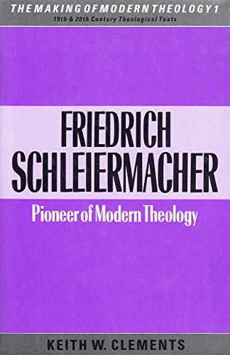 Stock image for Friedrich Schleiermacher for sale by Better World Books