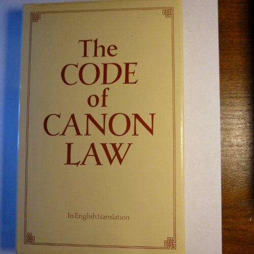 The Code of Canon Law in English Translation (9780005997505) by Catholic Church