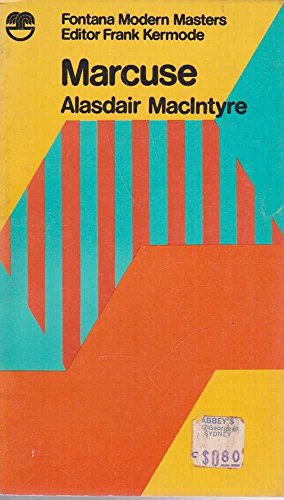 Marcuse, (Modern masters) (9780006322573) by MacIntyre, Alasdair