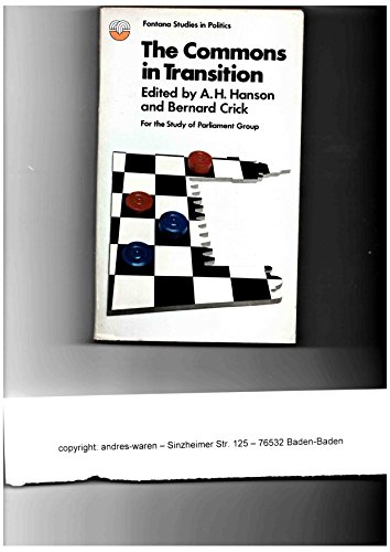 Stock image for Commons in Transition (Fontana studies in politics) for sale by Ergodebooks