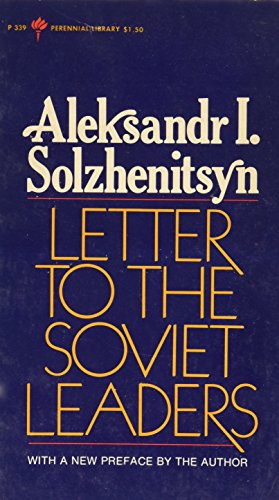 Beispielbild fr Letter to Soviet Leaders zum Verkauf von WorldofBooks