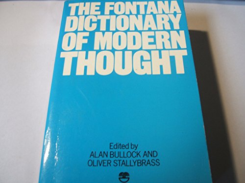 The Fontana Dictionary Of Modern Thought