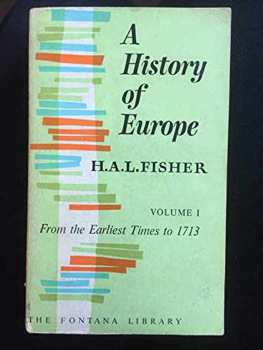 9780006365068: History of Europe Volume 1