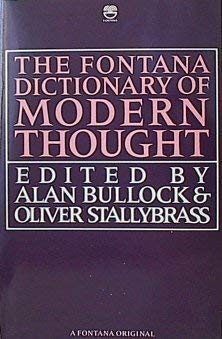 The Fontana Dictionary of Modern Thought (9780006367406) by Alan Bullock