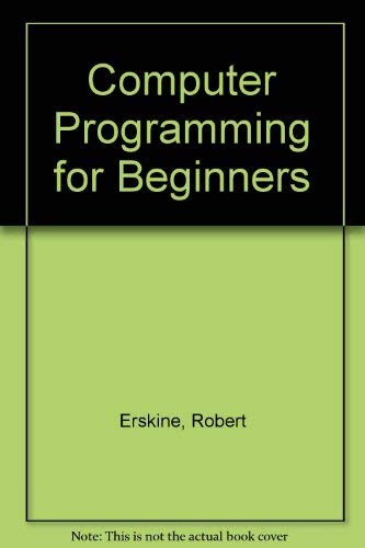 9780006367420: Computer Programming for Beginners