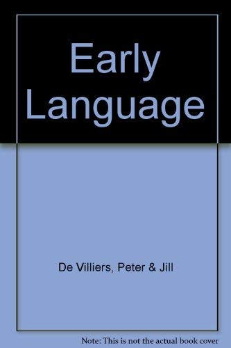 Stock image for Early Language for sale by Goldstone Books