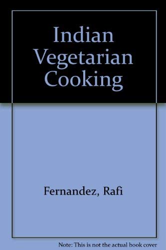 Beispielbild fr Indian Vegetarian Cooking zum Verkauf von AwesomeBooks