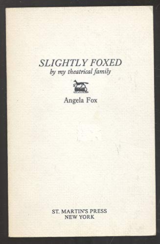 Beispielbild fr Slightly Foxed zum Verkauf von WorldofBooks