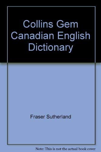 Beispielbild fr Collins Gem Canadian English Dictionary zum Verkauf von ThriftBooks-Atlanta