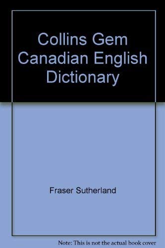 Stock image for Collins Gem Canadian English Dictionary for sale by ThriftBooks-Atlanta