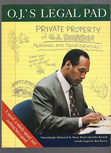 Stock image for O.J.Simpson's Legal Pad for sale by GF Books, Inc.