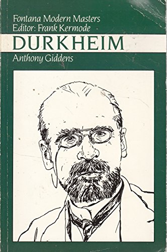 Beispielbild fr Fontana Modern Masters  " Durkheim zum Verkauf von WorldofBooks