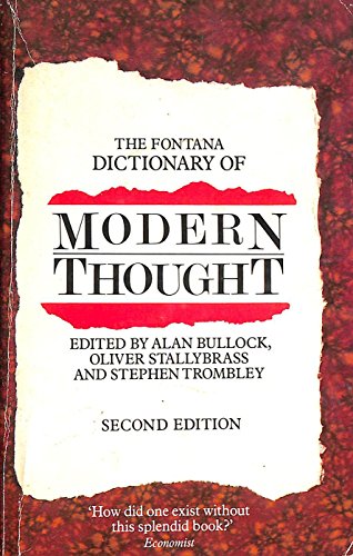 Beispielbild fr The Fontana dictionary of modern thought zum Verkauf von Wonder Book