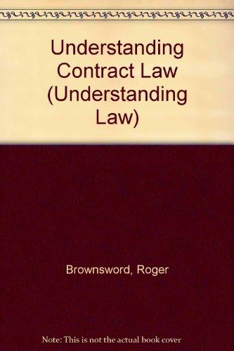 Imagen de archivo de Understanding Contract Law (Understanding Law) a la venta por AwesomeBooks