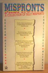 Imagen de archivo de Mispronts: A Collection of Silly Misprints a la venta por Goldstone Books