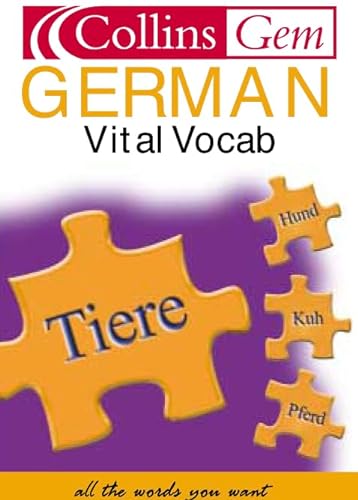 Stock image for German Vital Vocab (Collins Gem) (German Edition) for sale by BookShop4U