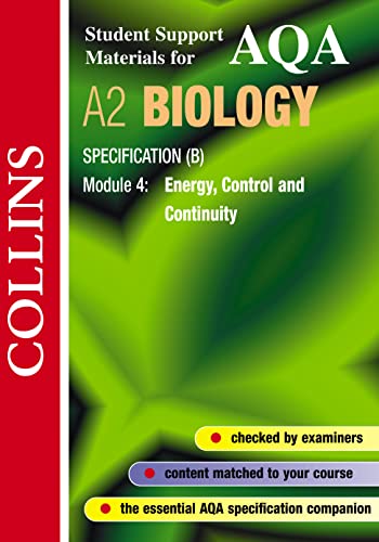 Stock image for Collins Student Support Materials: AQA (B) Biology - Energy, Control and Continuity (Collins Student Support Materials) for sale by Reuseabook