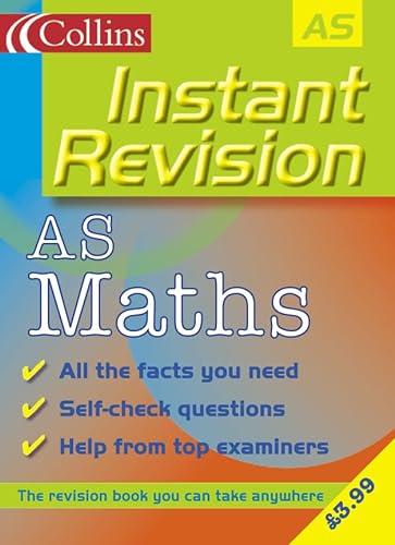 AS Maths (Instant Revision) (9780007124275) by Jenny Sharp; Stewart Townend