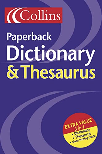 Stock image for Collins Paperback Dictionary and Thesaurus for sale by AwesomeBooks