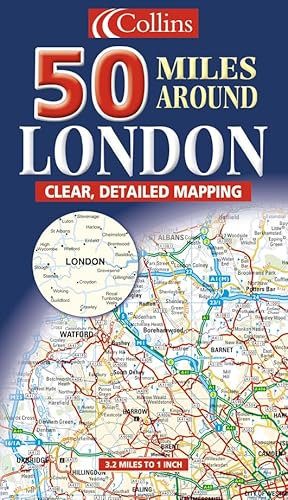 9780007126552: Carte routire : 50 Miles London (en anglais)