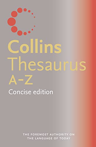 Beispielbild fr Collins Concise Thesaurus A  Z zum Verkauf von AwesomeBooks