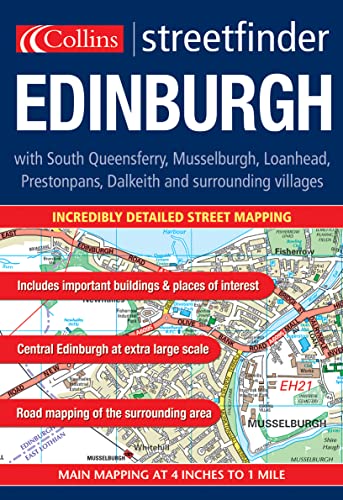 Stock image for Edinburgh Colour Streetfinder Atlas for sale by AwesomeBooks