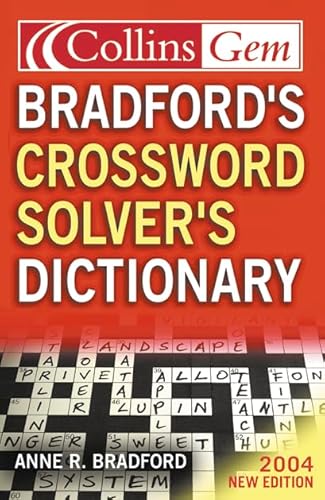 Stock image for Collins Gem  " Bradford  s Crossword Solver  s Dictionary for sale by WorldofBooks