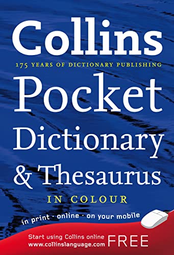 Stock image for Collins English Dictionary and Thesaurus Pocket Edition for sale by AwesomeBooks