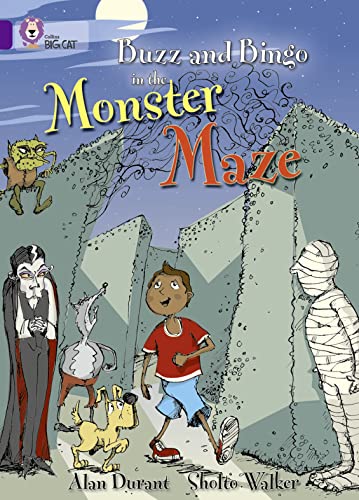 Beispielbild fr Buzz and Bingo in the Monster Maze: A humorous story about Buzz and Bingo as they search for the monster party. (Collins Big Cat) zum Verkauf von WorldofBooks