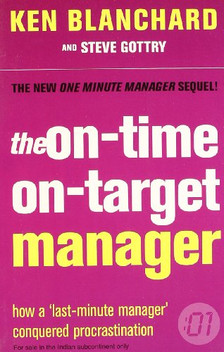 Beispielbild fr The On-Time, On-Target Manager (The One Minute Manager) zum Verkauf von AwesomeBooks